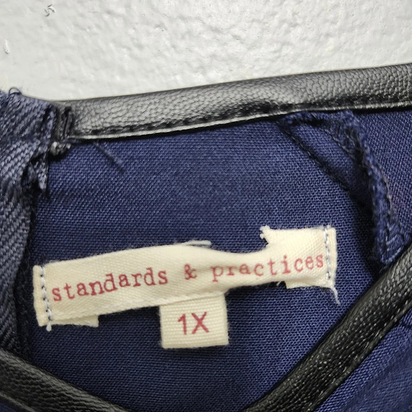 Standards and practices women's dress size 1X navy blue - Picture 3 of 9
